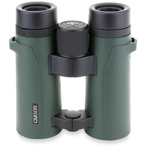Carson 10x42 RD Prismáticos verdes BAK4 Ángulo 61° impermeables