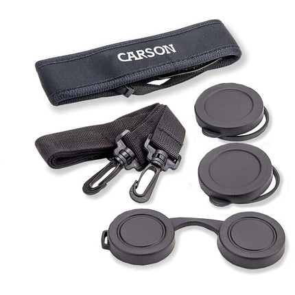 Carson 10x42 RD Prismáticos con Gran Angular 61° y Estuche rígido
