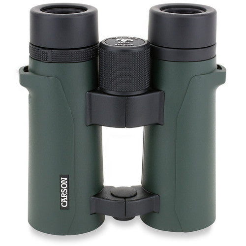 Carson 8x42 RD Binoculares con Prismas BAK4 y Recubrimiento Completo