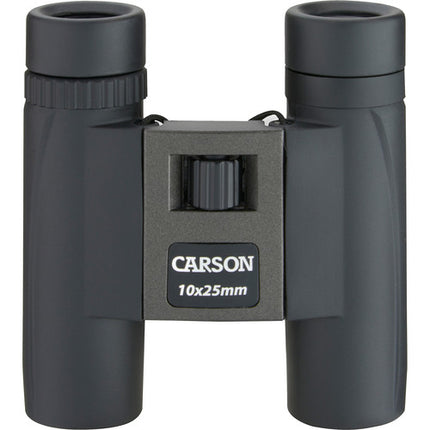 Carson 10x25 TrailMaxx Prismáticos Compactos con Rueda de Enfoque y Paño