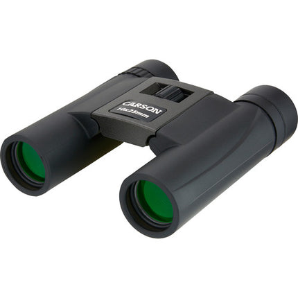 Carson 10x25 TrailMaxx Prismáticos Compactos con Rueda de Enfoque y Paño