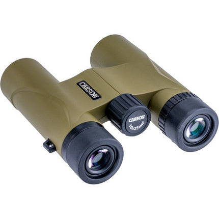 Carson 10x25 Stinger Prismáticos Compactos con Lente BK7 y Estuche