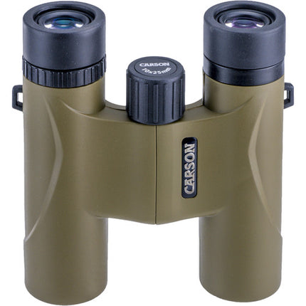 Carson 10x25 Stinger Prismáticos Compactos con Lente BK7 y Estuche
