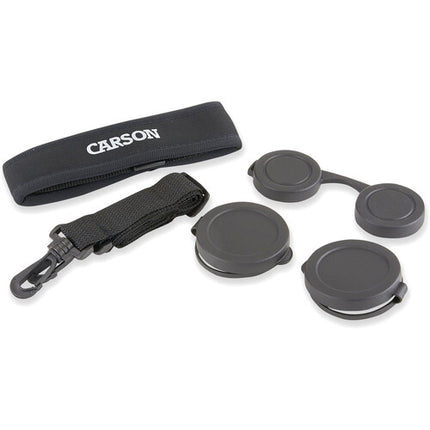 Carson 10x50 RD Binoculares con prisma BAK4 y óptica multi recubierta impermeables