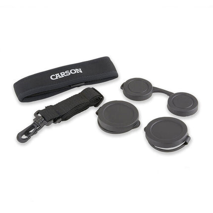 Carson 8x42 RD Binoculares con Prismas BAK4 y Recubrimiento Completo