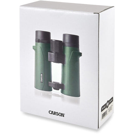 Carson 8x42 RD Binoculares con Prismas BAK4 y Recubrimiento Completo