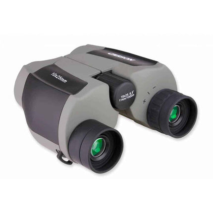 Carson 10x25 Scout Plus Prismáticos Compactos Ángulo 6.5° con Funda y Correa