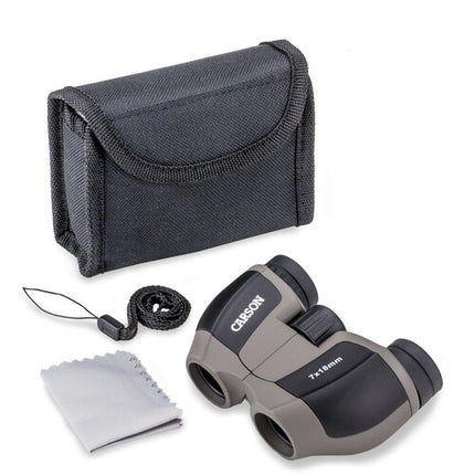 Carson 10x25 Scout Plus Prismáticos Compactos Ángulo 6.5° con Funda y Correa