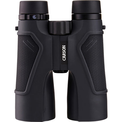 Carson 10x50 Series ED Prismáticos Binoculares Nitrogenados 3D Resistentes al Agua y Niebla con Estuche Deluxe