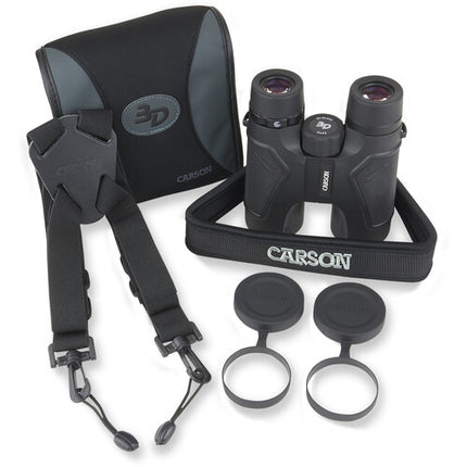 Carson 8x42 3D Series ED Prismáticos con lentes ED y BAK4 impermeables