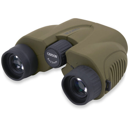 Carson 8x22 Hornet Prismáticos Compactos Con Lentes Multi Recubrimiento