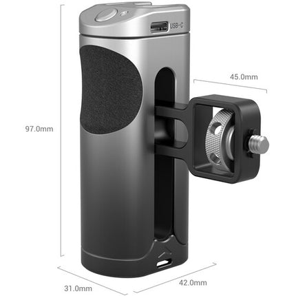 SmallRig Smartphone Side Handle con control remoto inalámbrico y montura 1/4"-20 adaptable para diestros y zurdos