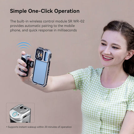 SmallRig Smartphone Side Handle mango lateral ajustable con conexión 1/4"-20 y soporte frío superior