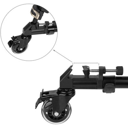 SmallRig AP-02 Trípode Ligero de Aluminio con Dolly y Cabezal Arca 17.6 lb