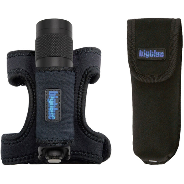 Bigblue AL450NMT-II Linterna de Buceo 450 Lúmenes Haz 8° con Guantes y Funda