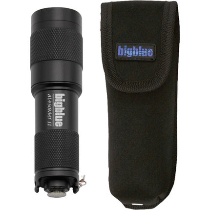 Bigblue AL450NMT-II Linterna de Buceo 450 Lúmenes Haz 8° con Guantes y Funda