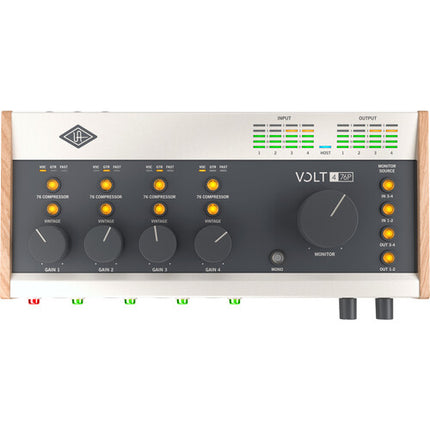 Universal Audio Volt 476P Interfaz de Audio USB 4x4 4 Preamplificadores Mic y Compresor Integrado