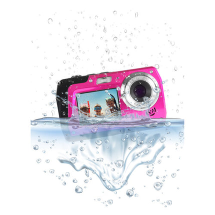 Minolta MN40WP Cámara Digital Resistente al Agua 48MP 2 Pantallas 16GB Rosa
