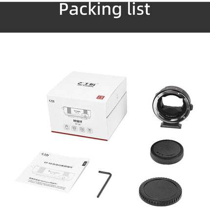 7Artisans Adaptador Autofocus para Lentes Canon EF EF-S a Sony E Montura con Control de Diafragma y Montura para Trípode