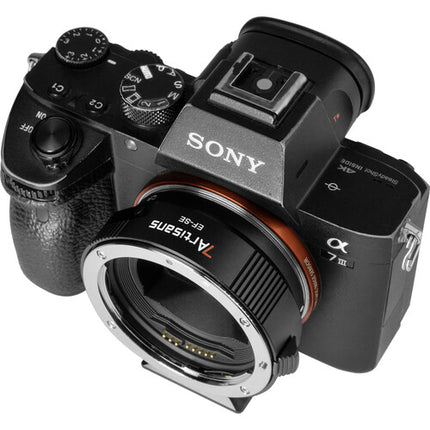 7Artisans Adaptador Autofocus para Lentes Canon EF EF-S a Sony E Montura con Control de Diafragma y Montura para Trípode