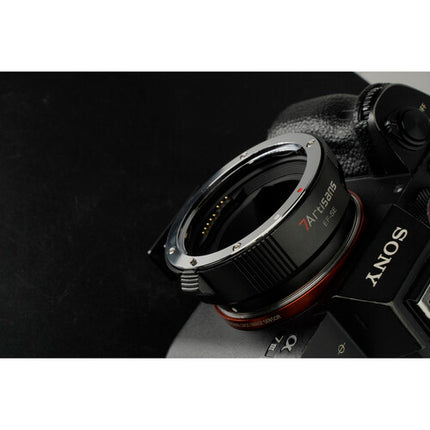 7Artisans Adaptador Autofocus para Lentes Canon EF EF-S a Sony E Montura con Control de Diafragma y Montura para Trípode