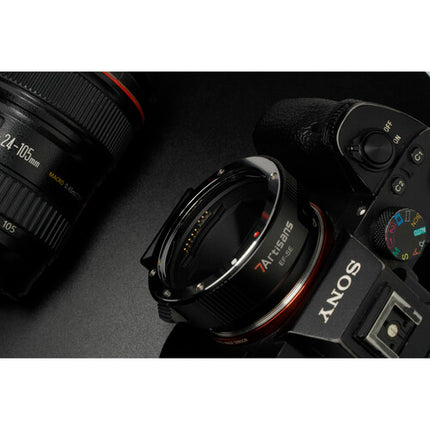 7Artisans Adaptador Autofocus para Lentes Canon EF EF-S a Sony E Montura con Control de Diafragma y Montura para Trípode