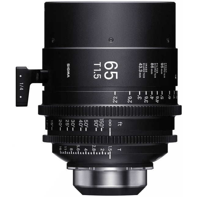 Sigma 65mm T1.5 FF Objetivo Cine PL Montura 95mm Dia Apertura T16