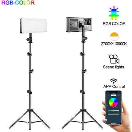 GVM RGB20W Luz LED RGB para Cámara Kit 2 Luces 877 Lux 2700-10000K