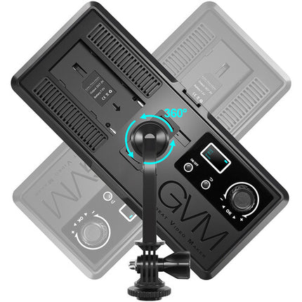GVM RGB20W Luz LED RGB para Cámara Kit 2 Luces 877 Lux 2700-10000K