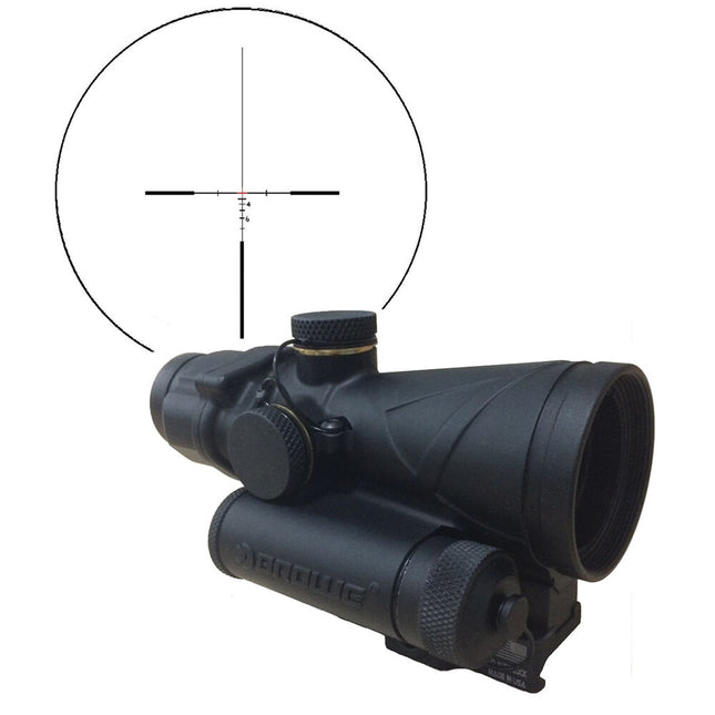 BROWE 4x32 Visor Táctico con Retícula Cruz Roja 5.56mm y Montura Picatinny