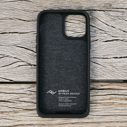 Peak Design Mobile Everyday Loop Funda para iPhone 14 Pro Gris Carbón con Bucle y Protección