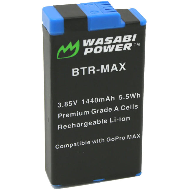 Wasabi Power Batería Recargable de Litio para GoPro MAX 3.85V 1440mAh