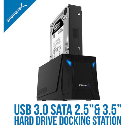Sabrent SATA Estación de Acoplamiento Soporta 2.5 y 3.5 Pulgadas 5 Gb/s