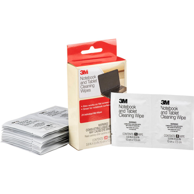 3M CL630 Toallitas para Pantalla de Portátil 24 Unidades Prehumedecidas