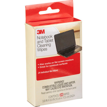3M CL630 Toallitas para Pantalla de Portátil 24 Unidades Prehumedecidas