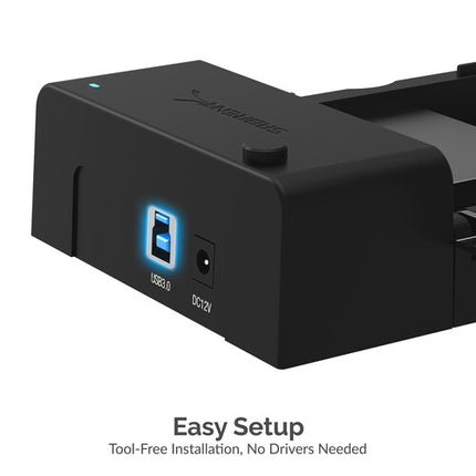 Sabrent Estación Docking Externa para Discos 20TB 5Gbps LED