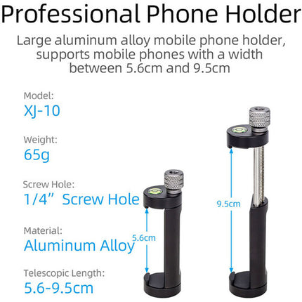 XILETU XJ-10 Soporte Universal de Metal para Teléfonos 2.2-3.7 Pulgadas