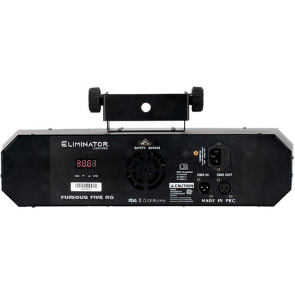 Eliminator Lighting Furious Five RG Luz Escénica 5 Efectos 81 LEDs DMX