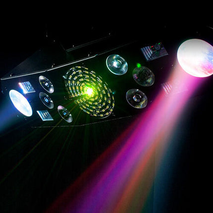 Eliminator Lighting Furious Five RG Luz Escénica 5 Efectos 81 LEDs DMX