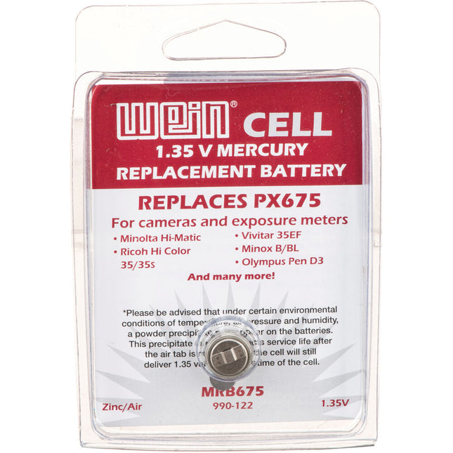 Wein MRB675 Batería Zinc-Aire 1.35V Reemplaza PX675