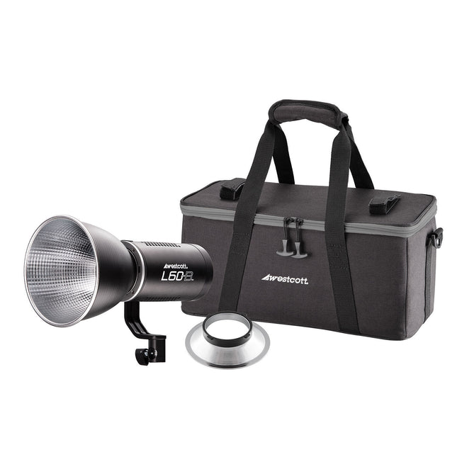 Westcott L60-B Bi-Color COB LED para Producción Video 15000 Lux 2700-6500K Kit Completo