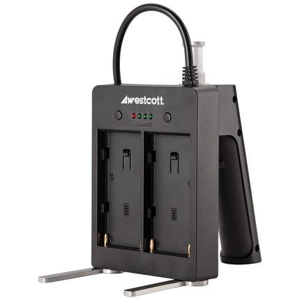 Westcott L60-B/U60-B Empuñadura de Batería con Adaptador NP-F y Indicadores LED