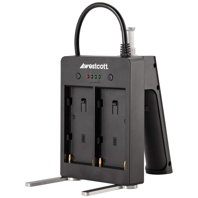 Westcott L60-B/U60-B Empuñadura de Batería con Adaptador NP-F y Indicadores LED