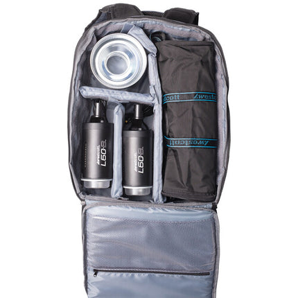 Westcott L60-B Kit de Iluminación LED Bi-Color con 2 Luces y Backpack