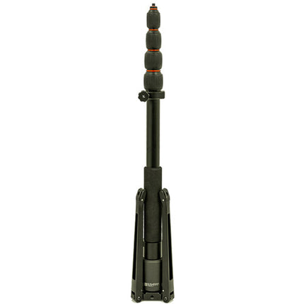 BUSHMAN Panoramic Monopod Pro bundle con 3 ángulos aluminio negro y base magnética
