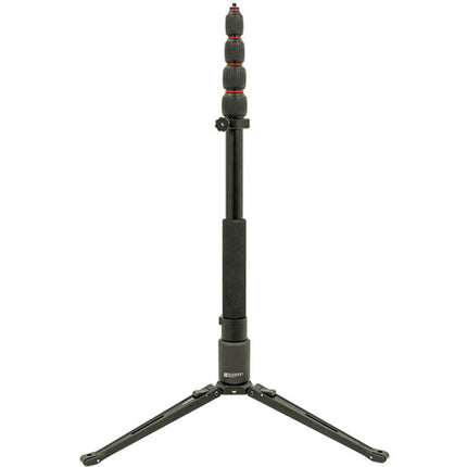 BUSHMAN Panoramic Monopod Pro bundle con 3 ángulos aluminio negro y base magnética