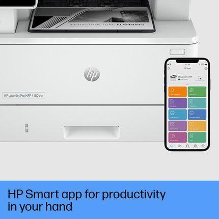 HP LaserJet Pro MFP 4101fdw Impresora Multifunción Monocromo WiFi 1200x1200 dpi ADF 50 hojas