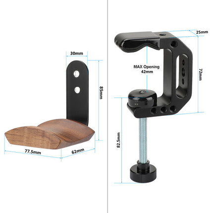 CAMVATE Soporte Universal para Auriculares con Abrazadera C 42mm y 4.4 lb