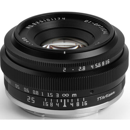 TTArtisan 25mm f2 Objetivo para Micro Cuatro Tercios Apertura f2 a f16 Distancia mínima 25cm