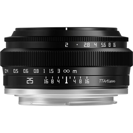 TTArtisan 25mm f2 Objetivo para Micro Cuatro Tercios Apertura f2 a f16 Distancia mínima 25cm